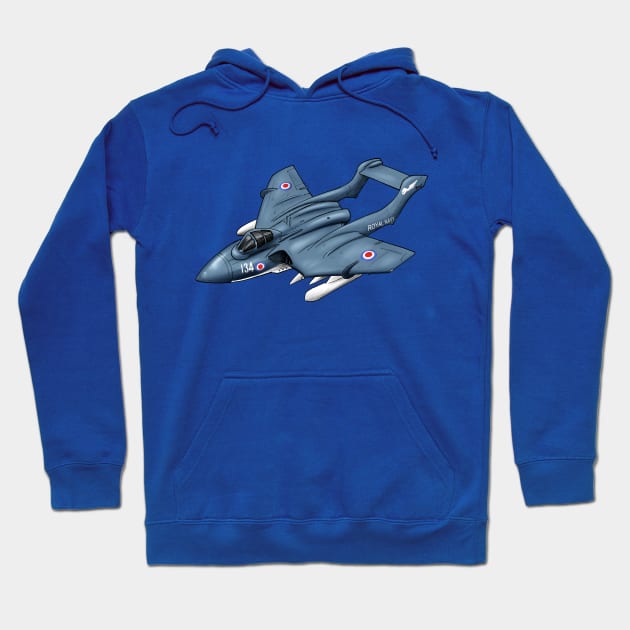 Sea Vixen Aircraft Hoodie by Funky Aviation